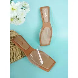 WZAYA Women Transparent Open Toe Flats-image-3
