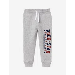 x2o Boys Grey Printed Cotton Joggers-picture-42
