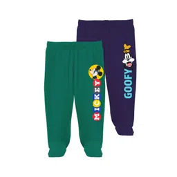 x2o Infants Girls Pack Of 2 Printed Cotton Footed Track Pans-picture-10