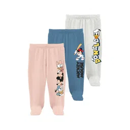 x2o Infants Girls Pack Of 3 Printed Cotton Footed Track Pants-picture-21
