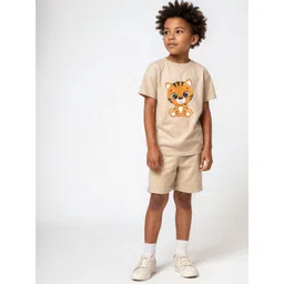 x2o Kids Printed Pure Cotton T-shirt With Shorts-picture-21