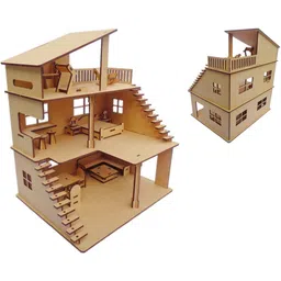 xaze craft Wooden Doll house for kids-picture-44
