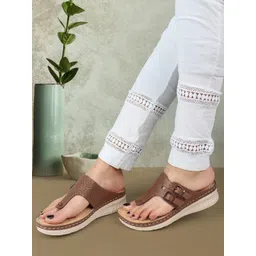 XE Looks Perforated Doctor Ortho Open Toe Flats-picture-39