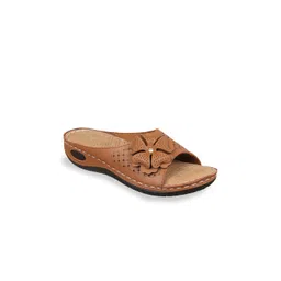 XE Looks Women Tan Open Toe Flats-picture-32