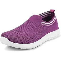 xenaro Memory Foam Women's Casual Knitted Slip-On Shoes | Comfortable Lightweight Walking Shoes for Office Travel for Girls and Ladies | Luxe Dark Navy Blue | 4 | Sizes 4-9-picture-31