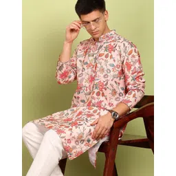 XENOR Men Floral Printed Kurta-picture-36