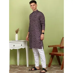 XENOR Men Geometric Printed Kurta-picture-25