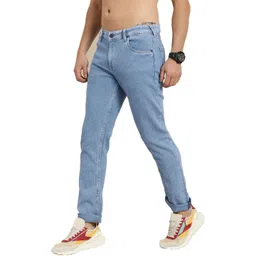 XENOR Men Slim Fit Mid-Rise Light Fade Jeans-picture-18