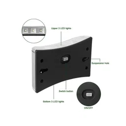 XERGY White 4 Pieces Solar Garden Fence Light Outdoor Lamps image 5