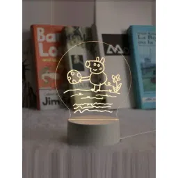 Xergy Yellow Acrylic Dry Erase Led Letter Message Board Note with Desktop Light-picture-46