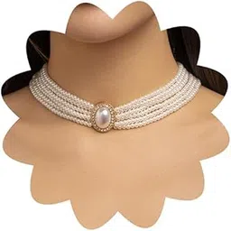 xerling Vintage 1920s Faux Pearl Choker Necklaces Imitation Pearl Rhinestones Pendant Chains Bridal Wedding Jewelry Necklaces for Costume Party-picture-24