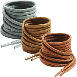 XERUS shoe lace Round Tan Teak Light Grey 90cm 3pair Boot Hiking Sports Shoe Lace-picture-23