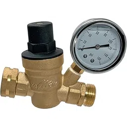 1 Piece XFITTING 3/4 in Water Pressure Regulator with Gauge 3-4-1=1-picture-19