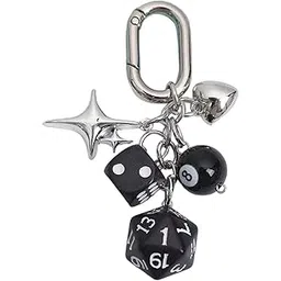 xfsafdm Keychain for Girls Cute, Aesthetic Keychain for Bags and Keys, Y2K Accessories with Dice Design, Unique Bag Charm for Women and Men-picture-53