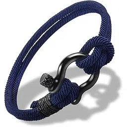 xinxingin Bracelet for Man, Stylish Hand Bracelet for Man, Adjustable Blue Wristband for Casual Wear and Outdoor Activities, 21 cm Hand Accessories for Men-picture-14