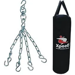 Xpeed Filled Carbonium Leather Punching Bag/Kick Boxing Bag with Chain (5 Feet)-picture-22