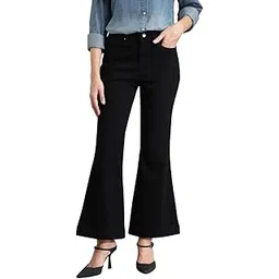 xpose Women Comfort Flared High-Rise Stretchable Jeans-picture-11