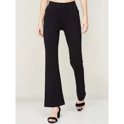 Xpose Women Comfort Flared High-Rise Trousers-picture-13