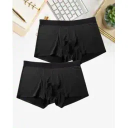 xqsee Men Pack of 2 Trunks with Elasticated Waist-picture-25