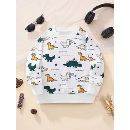 Xsole Boys Animal Printed Pullover Sweater-image-12