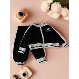 Xsole Boys Colourblocked High Neck Sweatshirt & Trouser Clothing Set-picture-32