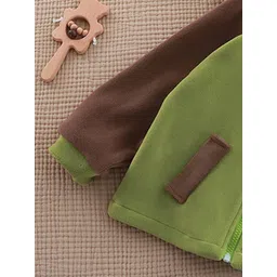 Xsole Boys Colourblocked Lightweight Knitted and Woven with Embroidered Jacket image 4