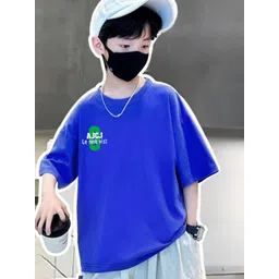 Xsole Boys Graphic Printed Round Neck Cotton Oversized T-shirt-picture-43
