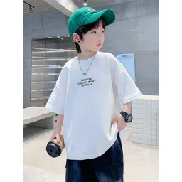 Xsole Boys Graphic Printed Round Neck Cotton Oversized T-shirt-picture-26