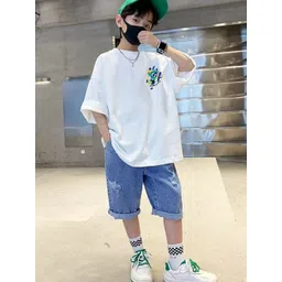 Xsole Boys Grpahic Printed Oversize T-shirt-picture-48