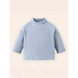 Xsole Boys High Neck Solid Long Sleeves Pullover Sweatshirt-picture-11