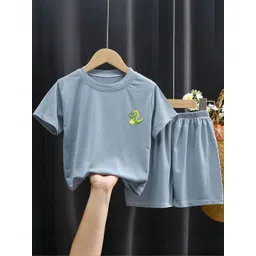 Xsole Boys Printed T-shirt With Shorts-picture-21