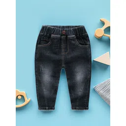 Xsole Boys Relaxed Fit Mid-Rise Low Distress Light Fade Jeans-picture-14