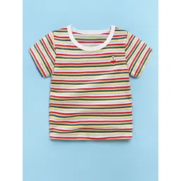 Xsole Boys Striped Round Neck T-Shirt-picture-34