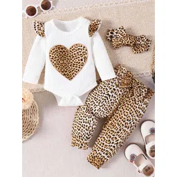 Xsole Girls Printed T-shirt with Trousers-picture-29