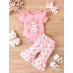 Xsole Girls Printed T-shirt with Trousers-picture-28