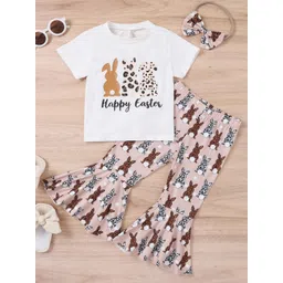 Xsole Girls Printed T-shirt with Trousers-picture-35