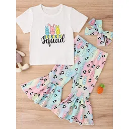 Xsole Girls Printed T-shirt with Trousers-picture-31