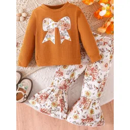 Xsole Girls Printed T-shirt with Trousers-picture-30