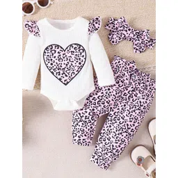 Xsole Girls Printed T-shirt with Trousers-picture-38