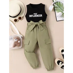 Xsole Girls Printed T-shirt with Trousers-picture-32