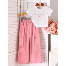 Xsole Girls Printed T-shirt with Trousers-picture-33