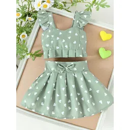Xsole Girls Printed Top with Skirt-picture-18