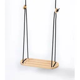 xsource Wooden Swing, Jhula Tree Swing Kids Indoor Outdoor Adjustable Rope Hanging Swing-picture-15