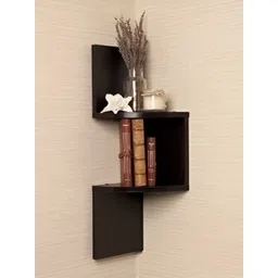 Xtenshion Crafts Brown Wood Corner Wall Shelf-picture-43