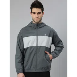 Xtep Colourblocked Hooded Windcheater Running Sporty Jacket-picture-22