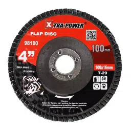 Xtra Power 4inch/100mm #60 Grit Aluminium Oxide Flap Disc T29 Series (Pack of 200)-picture-14