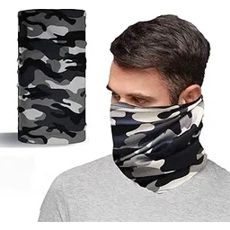 XTRIM Bamboo Bandana Face Mask for Dust & Sun Protection for Men & Women, Face Cover for Multipurpose, 100% Organic, Breathable, Odour-Free, Comfort Fit, Thermoregulatory Fabric-picture-22