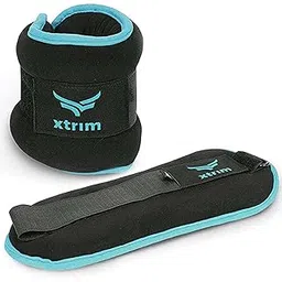 Xtrim Neoprene Adjustable Ankle Weights (1-2 kgs, 1 Pair) Wrist Strap For Gym, Ankle Weight Cuff, Leg Weight For Men & Women Weights For Legs For Training, Workout Unisex Weight Resistance (Aqua)-picture-24