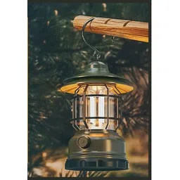 xydrozen Garden Camping LED Camping Light Green Metal, Plastic Hanging Lantern-picture-27