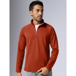 XYXX Auburn Red Regular Fit Solid Sweatshirt-picture-20